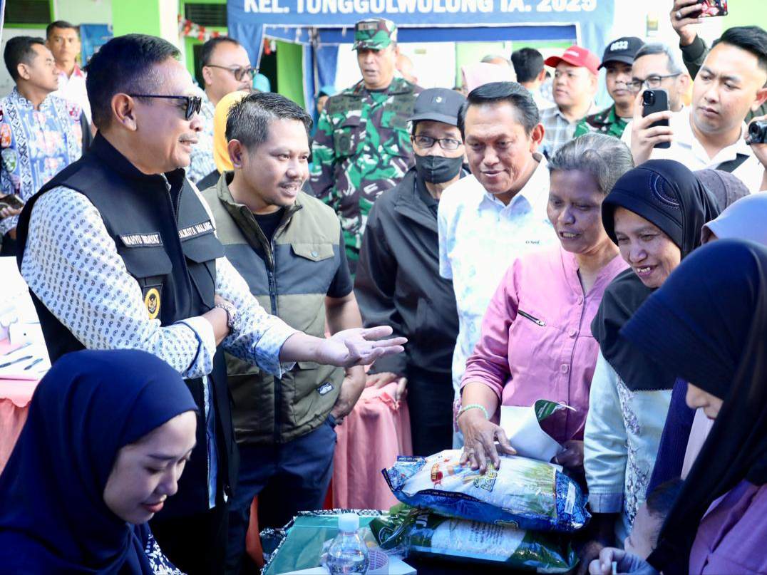Wali Kota Malang Pastikan Harga Pangan Stabil, Gelontorkan 12 Ton Beras di Tunggulwulung