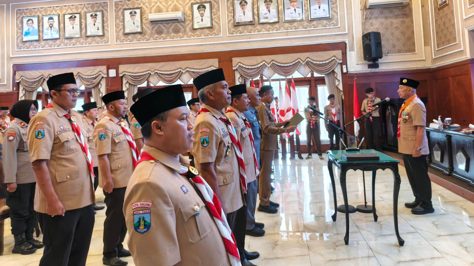 Wali Kota Malang Ungkap 11 Jurus Jaga Keamanan Kota Saat Melantik Pengurus Kwarcab Pramuka