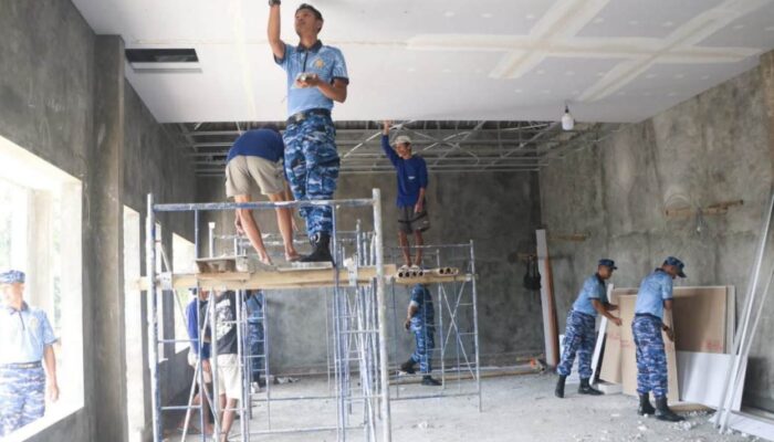 Lanud Abd Saleh Gelar Bakti Teritorial Prima, Bangun TPQ Khabir dalam Rangka HUT ke-80 TNI