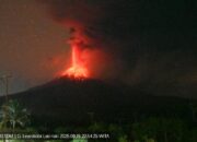 Gunung Lewotobi Laki-laki Meletus, Kolom Abu Capai 6.000 Meter