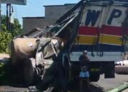 Sopir Truk Wingbox yang Alami Rem Blong di Purwosari Tewas di TKP