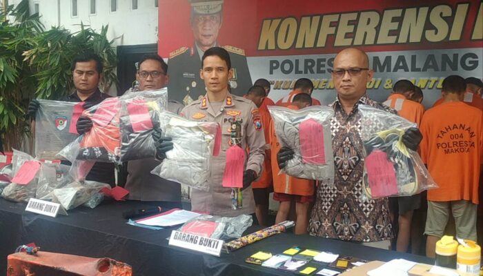 17 Orang Resmi Jadi Tersangka Aksi Demo Anarkis di Kota Malang