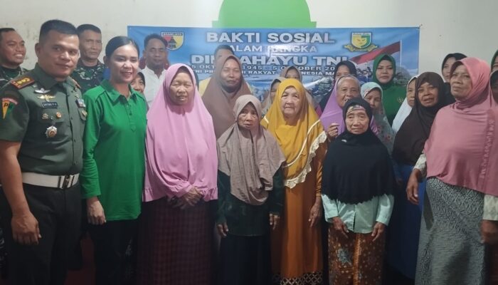 Peringati HUT ke-80 TNI, Denpom V/3 Malang Bagikan 100 Paket Sembako