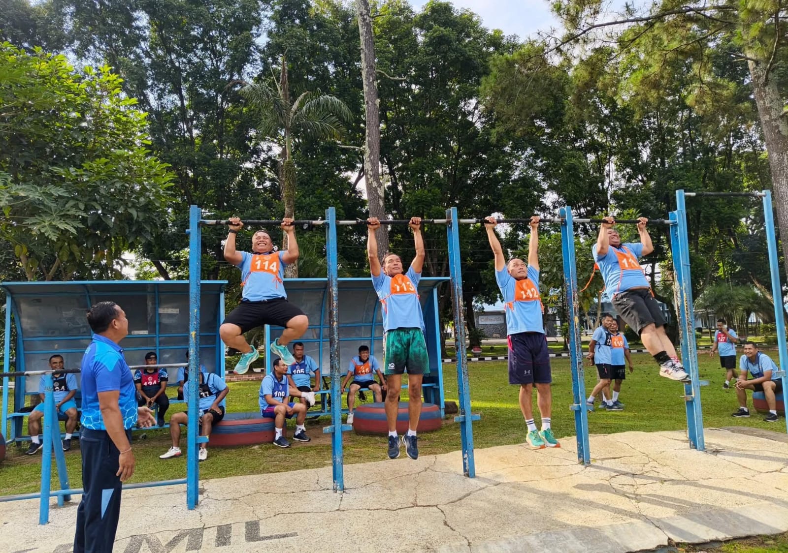 Ratusan Personel TNI AU Jalani Tes Kesemaptaan di Malang