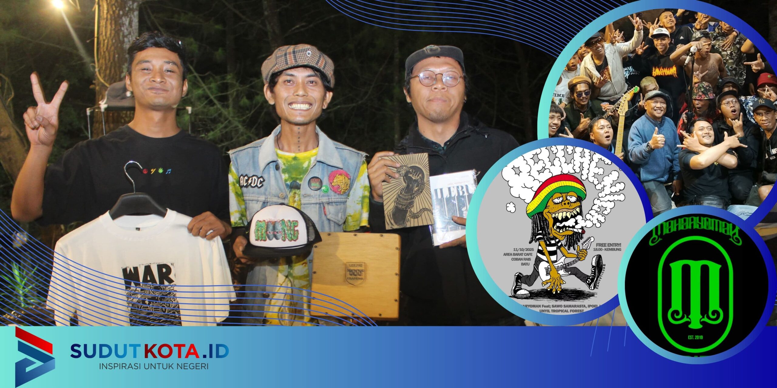 Makaryoman Tribe Hadirkan Seni Cukil Kolaborasi dengan Area Barat Cafe di Event Reggae Night Volume 1
