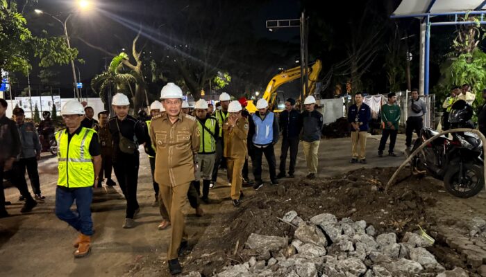 Wali Kota Malang Awasi Proyek Drainase Soehat, Minta Penambahan Jadwal Pengerjaan