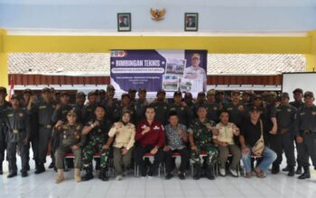 TMMD Ke-126 Bangun Ketahanan Sosial Desa Lebakharjo lewat Penguatan SDM Satlinmas