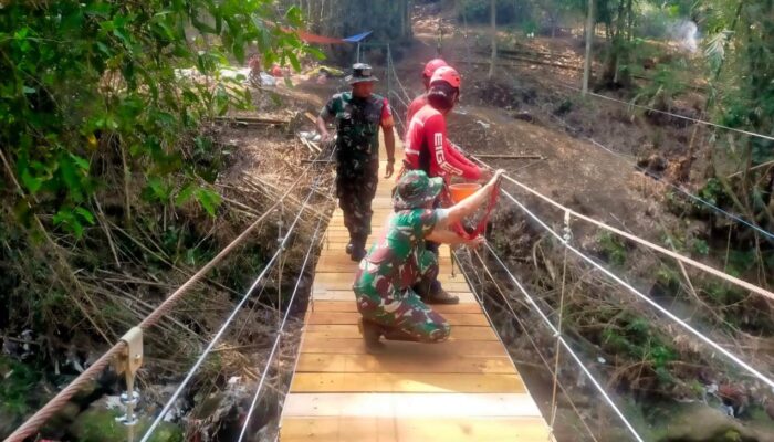 Pembangunan Jembatan Perintis Penghubung Kedungkandang–Polehan Capai 85 Persen