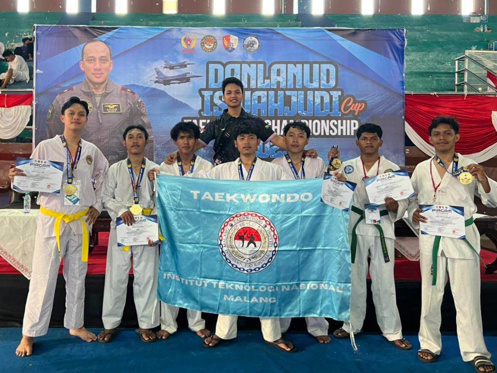 Bersaing dengan atlet dari seluruh Indonesia, mahasiswa ITN sukses di Kejuaraan Taekwondo Danlanud Iswahjudi Cup 2025