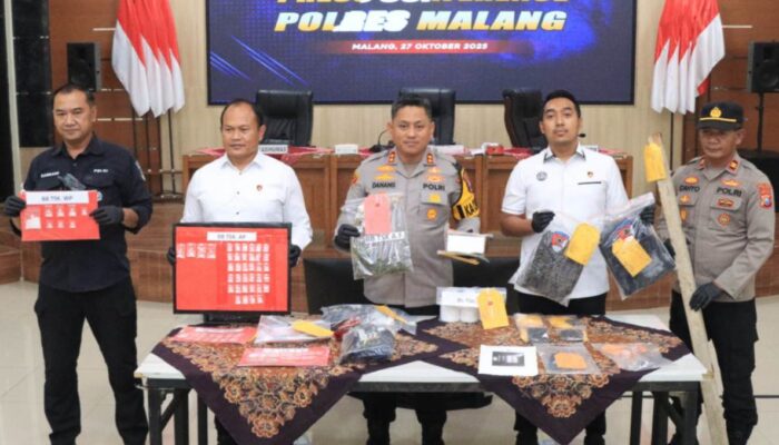 Polres Malang Gencar Berantas Narkoba, 14 Pengedar Digulung dalam Dua Bulan Operasi