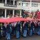Momen peringatan Hari Sumpah Pemuda ke-97 tahun 2025 di depan Balai Kota Malang, Senin (28/10/2025)