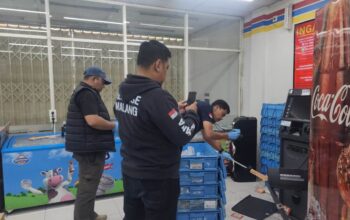 Terlilit Judi Online, Pria di Malang Nekat Bobol ATM Lewat Plafon Indomaret