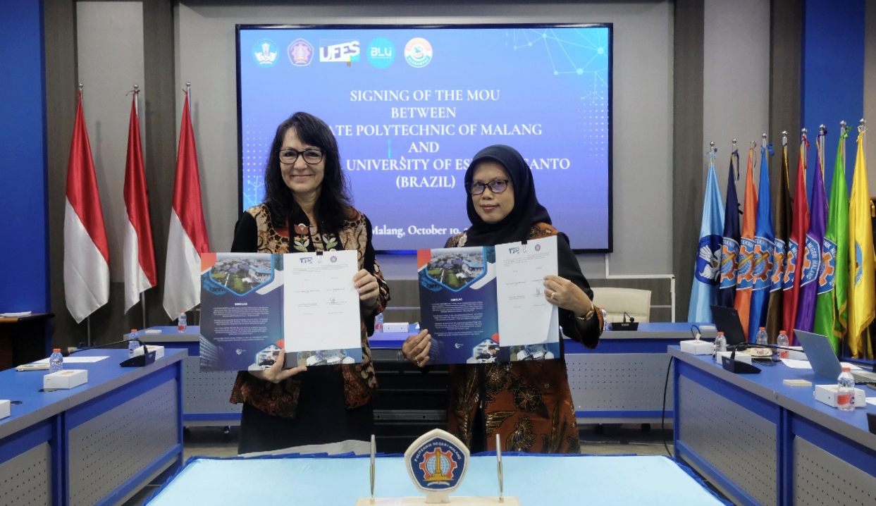 Politeknik Negeri Malang (Polinema) kembali menunjukkan komitmennya untuk memperluas jejaring internasional dengan menjalin kerja sama strategis bersama Federal University of Espírito Santo (UFES), Brazil.