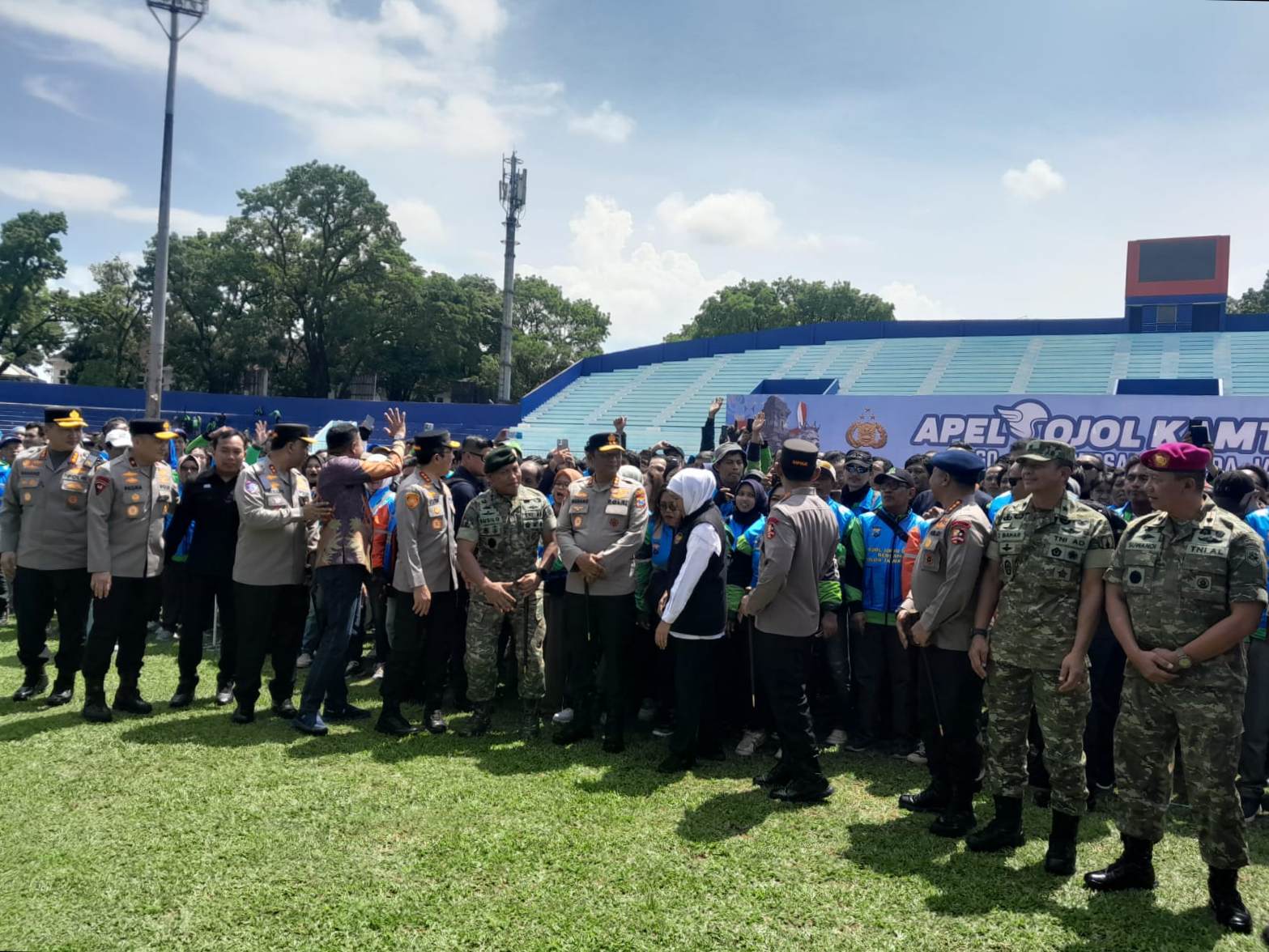 Apel Ojol Kamtibmas di Kota Malang, Kapolri Sigit: Keamanan Bukan Hanya Tugas Polisi