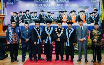 FKIP Universitas Muhammadiyah Malang Tambah Tiga Deretan Guru Besar