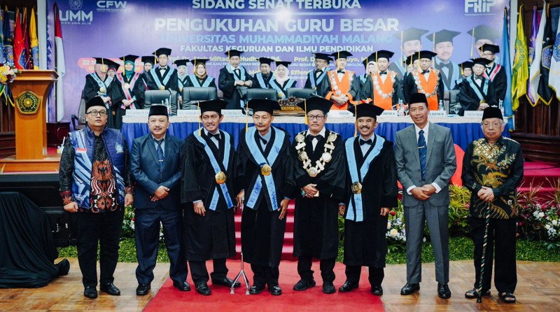 FKIP Universitas Muhammadiyah Malang Tambah Tiga Deretan Guru Besar