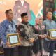 Bupati Jombang, Jawa Timur Warsubi bersama jajaran Forkopimda Kabupaten Jombang menyambut dua pejabat baru penegak hukum, yakni Kepala Kejaksaan Negeri (Kajari) Jombang Dyah Ambarwati dan Ketua Pengadilan Negeri (PN) Jombang Yunizar Kilat Daya.
