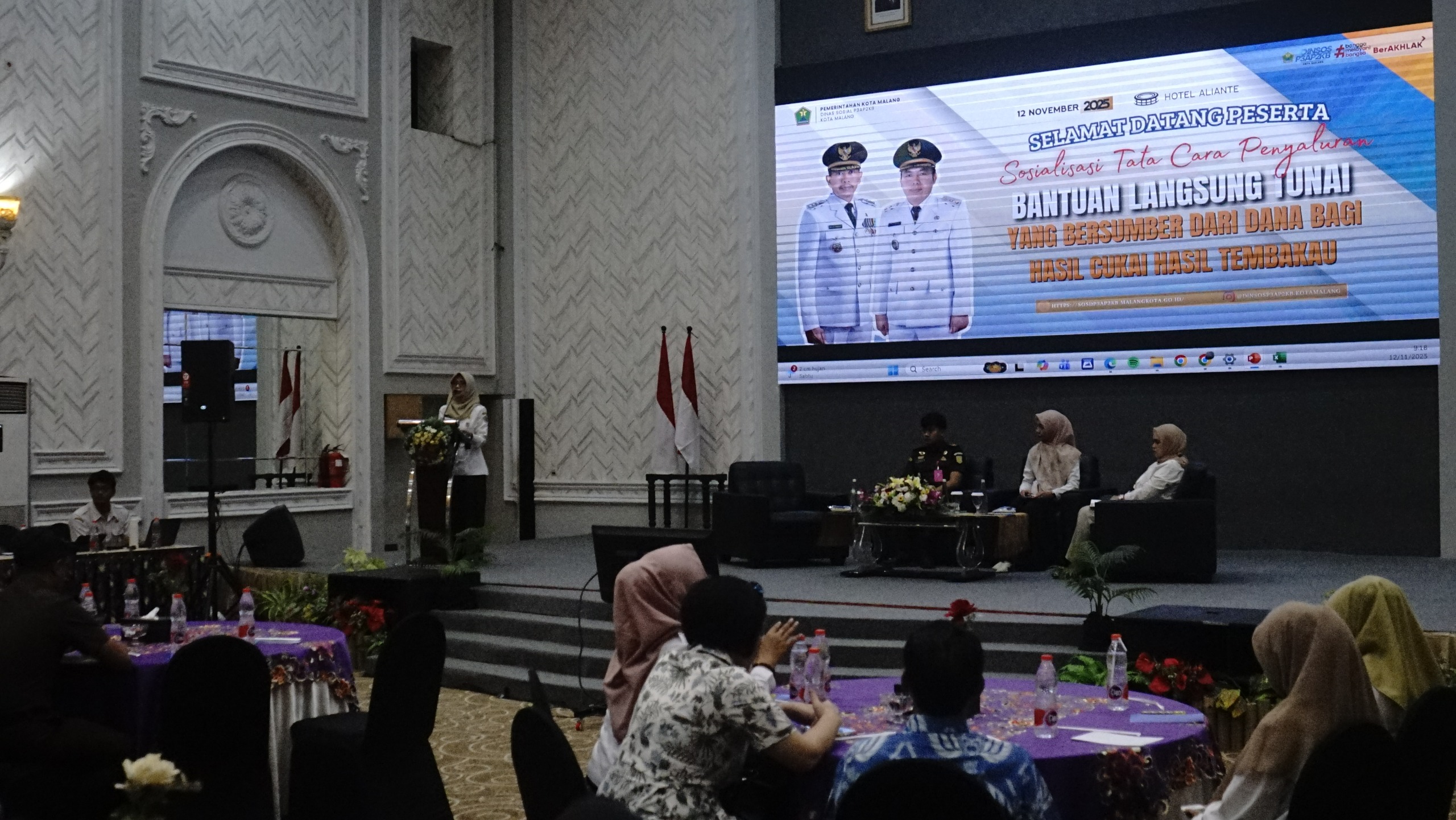 Pastikan Tepat Sasaran, Dinsos-P3AP2KB Kota Malang Sosialisasikan Penyaluran BLT DBHCHT 2025