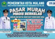 Pemkot Malang Gelar Pasar Murah Mbois Berkelas, Stabilkan Harga Jelang Natal dan Tahun Baru