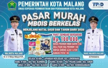 Pemkot Malang Gelar Pasar Murah Mbois Berkelas, Stabilkan Harga Jelang Natal dan Tahun Baru