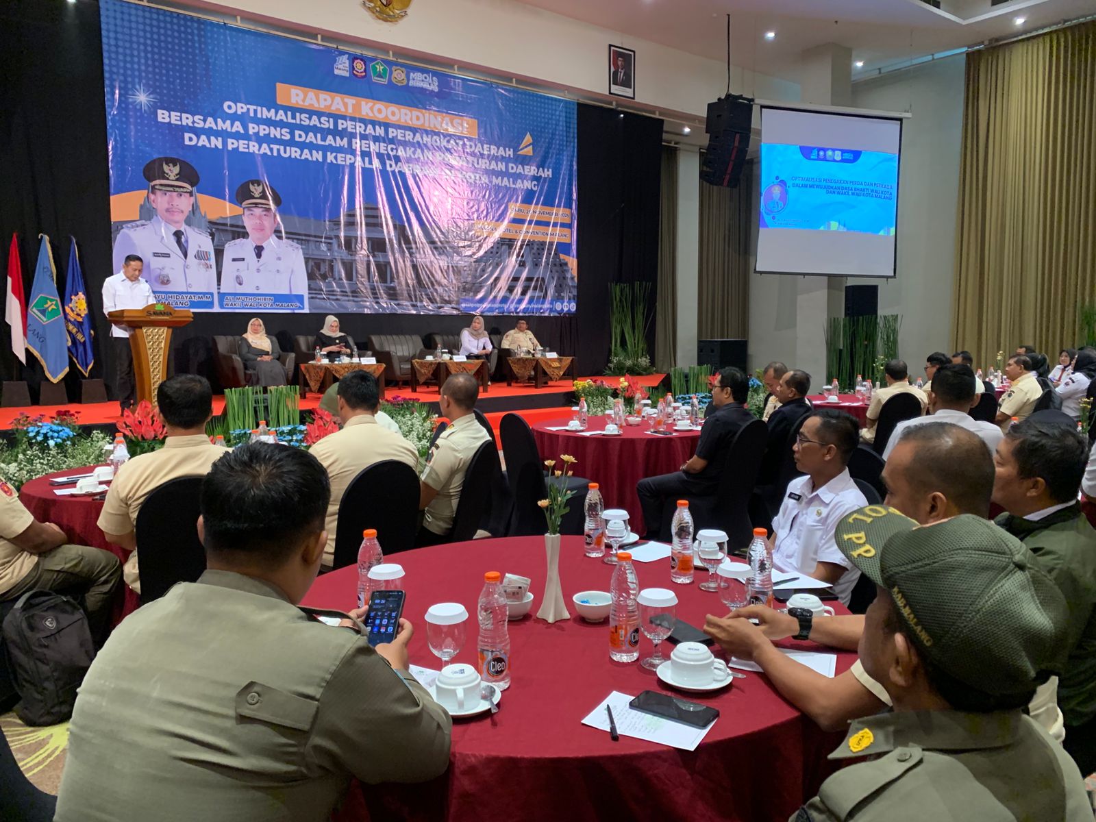 Pemerintah Kota Malang menggelar Rapat Koordinasi Optimalisasi Peran Perangkat Daerah Bersama PPNS dalam Penegakan Peraturan Daerah dan Peraturan Kepala Daerah, Kamis (27/11).