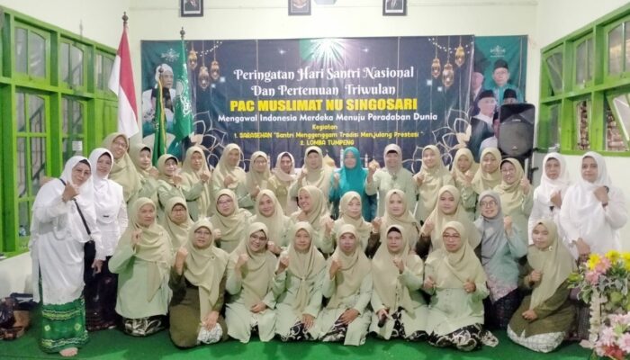 Peringatan HSN 2025, Ketua PAC Muslimat NU Singosari: Kita Semua Adalah Santri