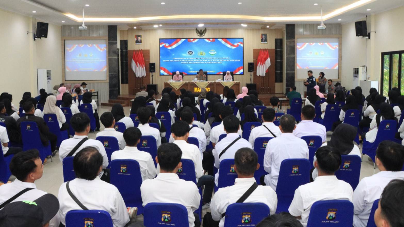 Relawan SPPG Polri Jalani Tes Kesehatan dan Pelatihan Pangan Sehat di Polres Malang