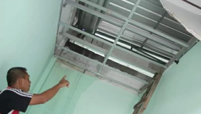 Tergolong Bangunan Baru Tapi Atap Sudah Bocor, Kondisi Pasar Perak Jombang Kian Memprihatinkan