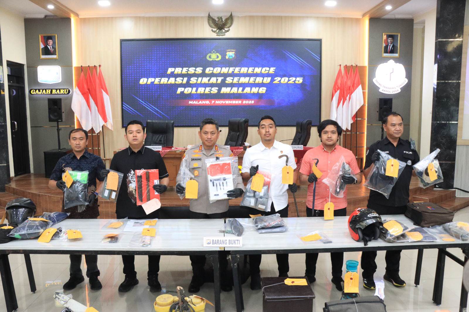 Operasi Sikat Semeru 2025, Polres Malang Tekan Angka Kriminalitas Hingga 28 Persen