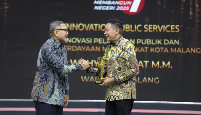 Kota Malang Kembali Ukir Prestasi Nasional, Raih Penghargaan Inovasi Membangun Negeri 2025