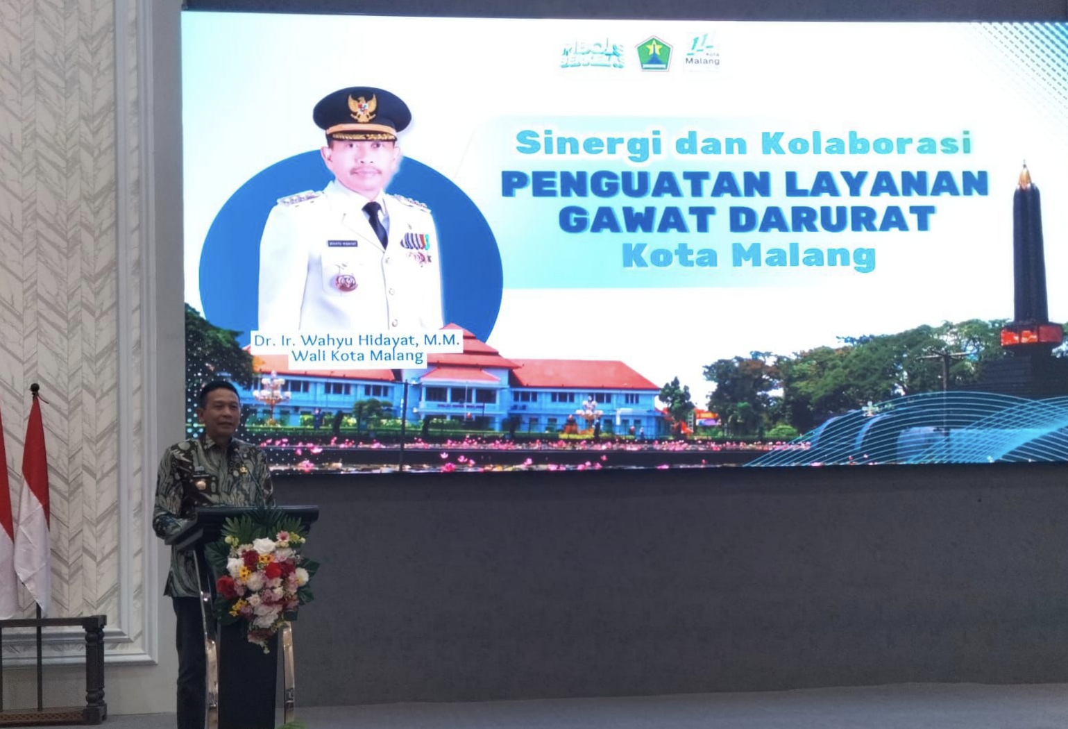 Ada nada tegas, saat Wali Kota Malang Dr. Ir. Wahyu Hidayat, MM berbicara di hadapan jajaran tenaga kesehatan dalam acara bertajuk “Sinergi dan Kolaborasi Penguat Layanan Gawat Darurat” di The Aliante Hotel, Kamis (13/11/2025).