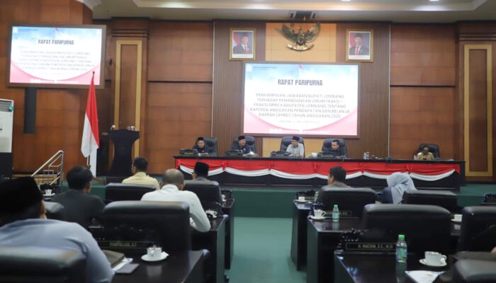 DPRD dan Pemkab Jombang Setujui Raperda APBD Jombang 2026, Anggaran Tercatat Rp2,76 Triliun