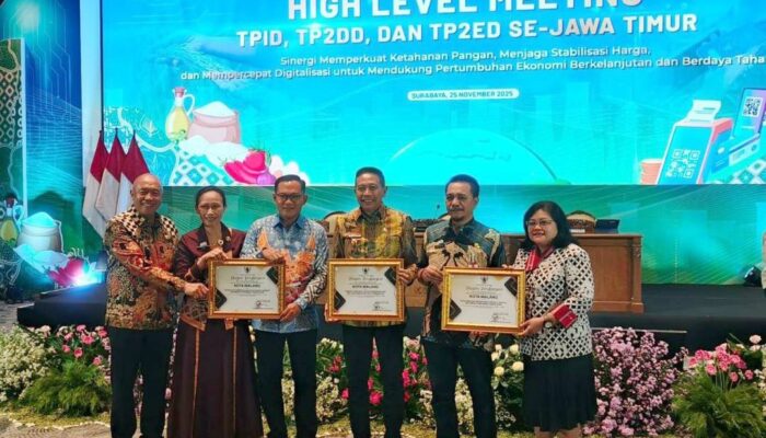 Pemkot Malang Raih Penghargaan di High Level Meeting TPID Jawa Timur