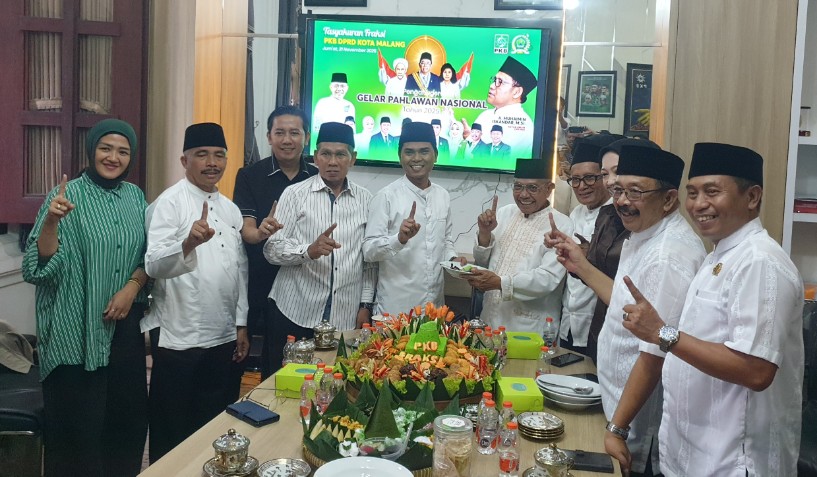 Fraksi PKB Kota Malang Gelar Tasyakuran, Berhasil Hantarkan Gus Dur Jadi Pahlawan Nasional