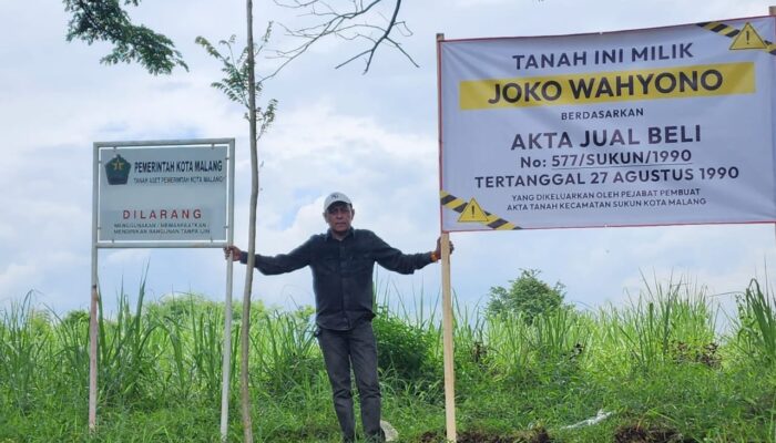 Diduga Caplok Tanah Warga, Pemkot Malang Disomasi