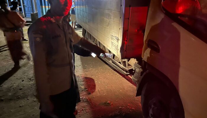 Laka Maut Truk Box dan Motor di Ngoro Jombang, Satu Orang Tewas