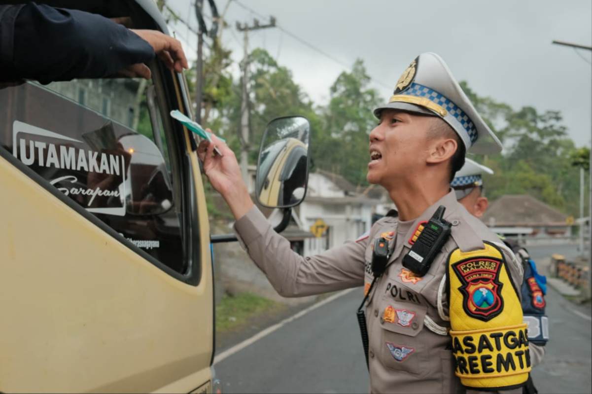 Operasi Zebra Semeru 2025, Polres Malang Tindak 103 Ribu Pelanggar