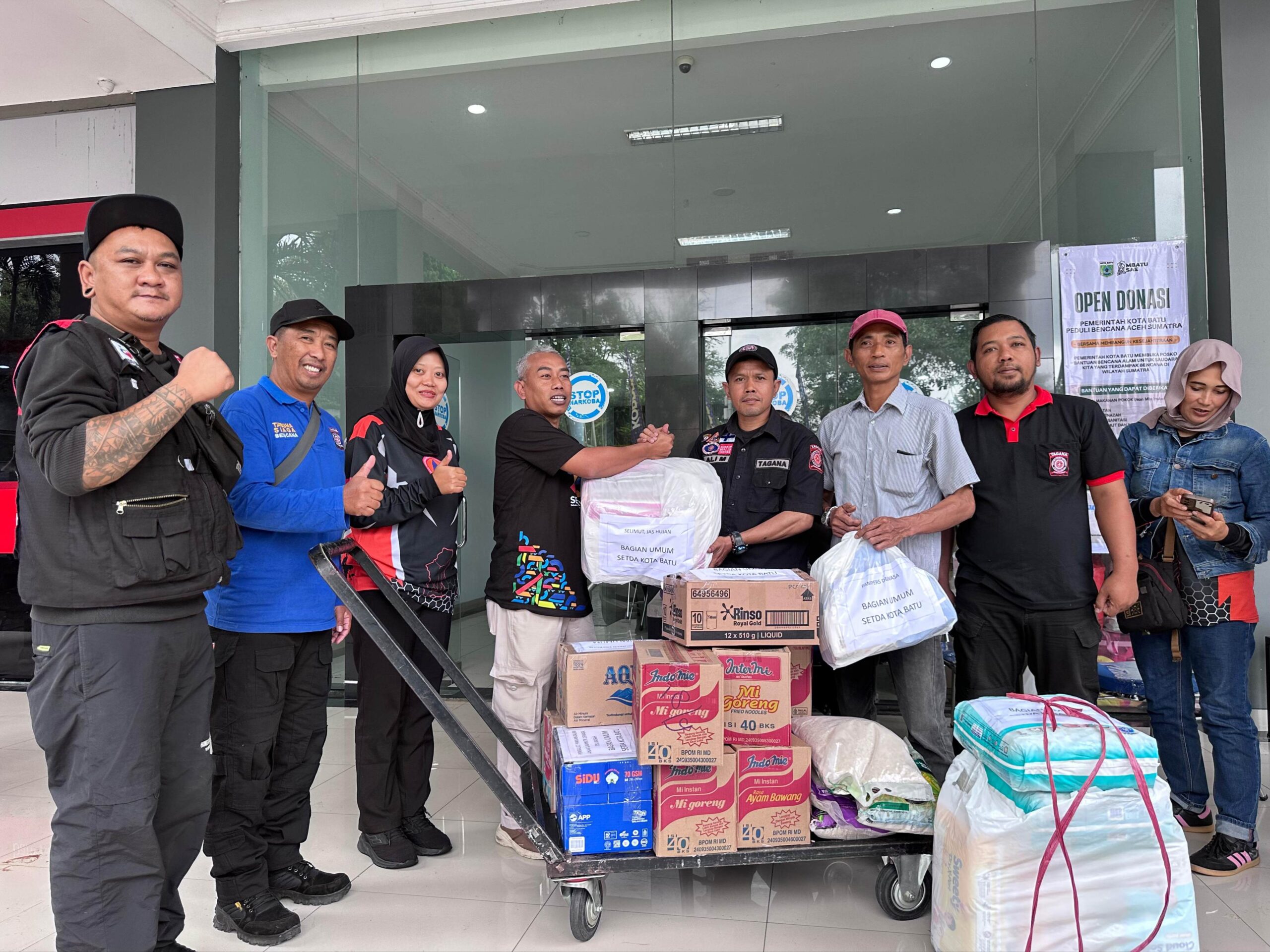 Wujud Kepedulian, Pemkot Batu Galang Dana Sumatera Lewat Tagana