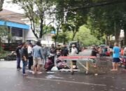 Adu Banteng Motor vs Mobil di Depan Unit Lakalantas Polresta Malang Kota