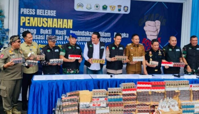 Satgas Rokok Ilegal Buka Fakta Baru: Serbuan Rokok Putih Impor di Malang Raya