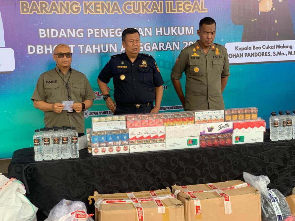 Penindakan Rokok Ilegal di Kota Batu Berbuah Efek Jera, 94 Ribu Lebih Batang Diamankan