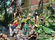 TNI Turun Tangan, Sungai dan Drainase di Tunggulwulung Dinormalisasi untuk Cegah Banjir