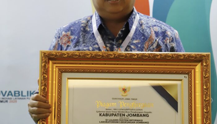 Masuk Finalis Top 45 KOVABLIK Jatim 2025, SI-LAJANG Jombang Diganjar Penghargaan