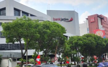 Kantor pusat Bank Jatim di Jl. Basuki Rakhmad 98-104, Surabaya, Jawa Timur. (Foto: Sudutkota.id/aa)