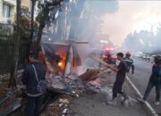 Diduga Korsleting Listrik, Bengkel Tambal Ban di Lawang Malang Ludes Terbakar