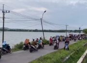 Air banjir yang merendam lahan pertanian di Dusun Ketapangrejo, Desa Ketapangkuning, Kecamatan Ngusikan, Kabupaten Jombang, Jawa Timur, mendadak viral di media sosial.