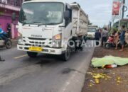 Pemuda 25 Tahun Tewas di Tempat Usai Motor Bertabrakan dengan Truk di Dampit Malang