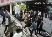 Kericuhan SMK Turen Terekam CCTV, Pagar Dijebol dan Dua Satpam Terluka