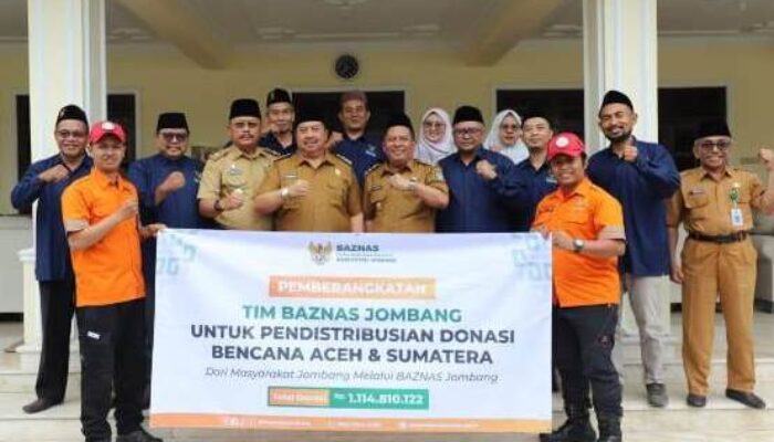 Bupati Berangkatkan Tim BAZNAS Jombang yang Salurkan Donasi Rp1,1 M ke Sumatera dan Aceh