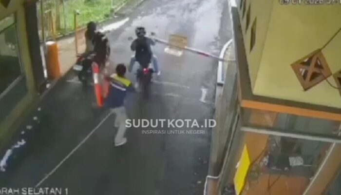 Terobos Portal Bendungan Lahor karena Tak Bayar, Pemotor Cekcok dengan Petugas